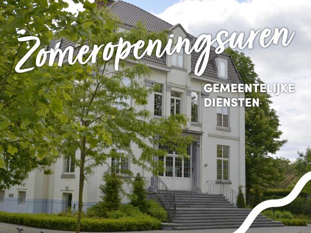 zomeropeningsuren