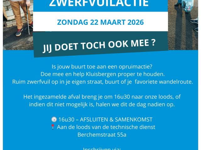 Zwerfvuilactie Kluisbergen 2026 © mooimakers